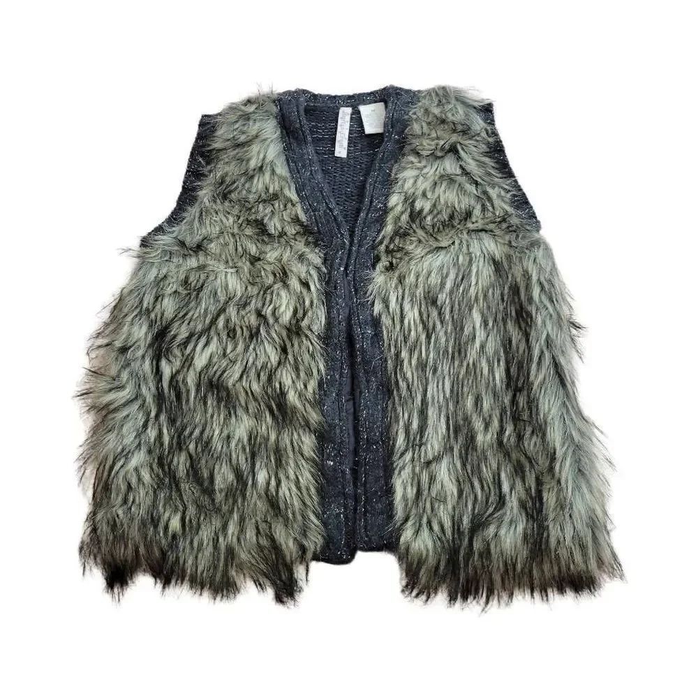 Heart n Crush faux fur sweater vest M8